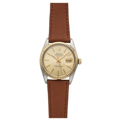 Vintage 1984 Rolex Datejust 16013 Two-Tone Champagne Dial Automatic 36mm