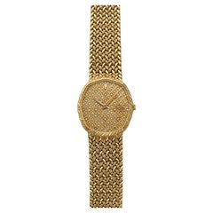Vintage 1985 Audemars Piguet Octagon 14439BA 18K YG Diamond Dial Quartz 29 mm