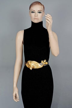 Vintage 1985 CHRISTOPHER ROSS Sculpture Fish Belt Buckle