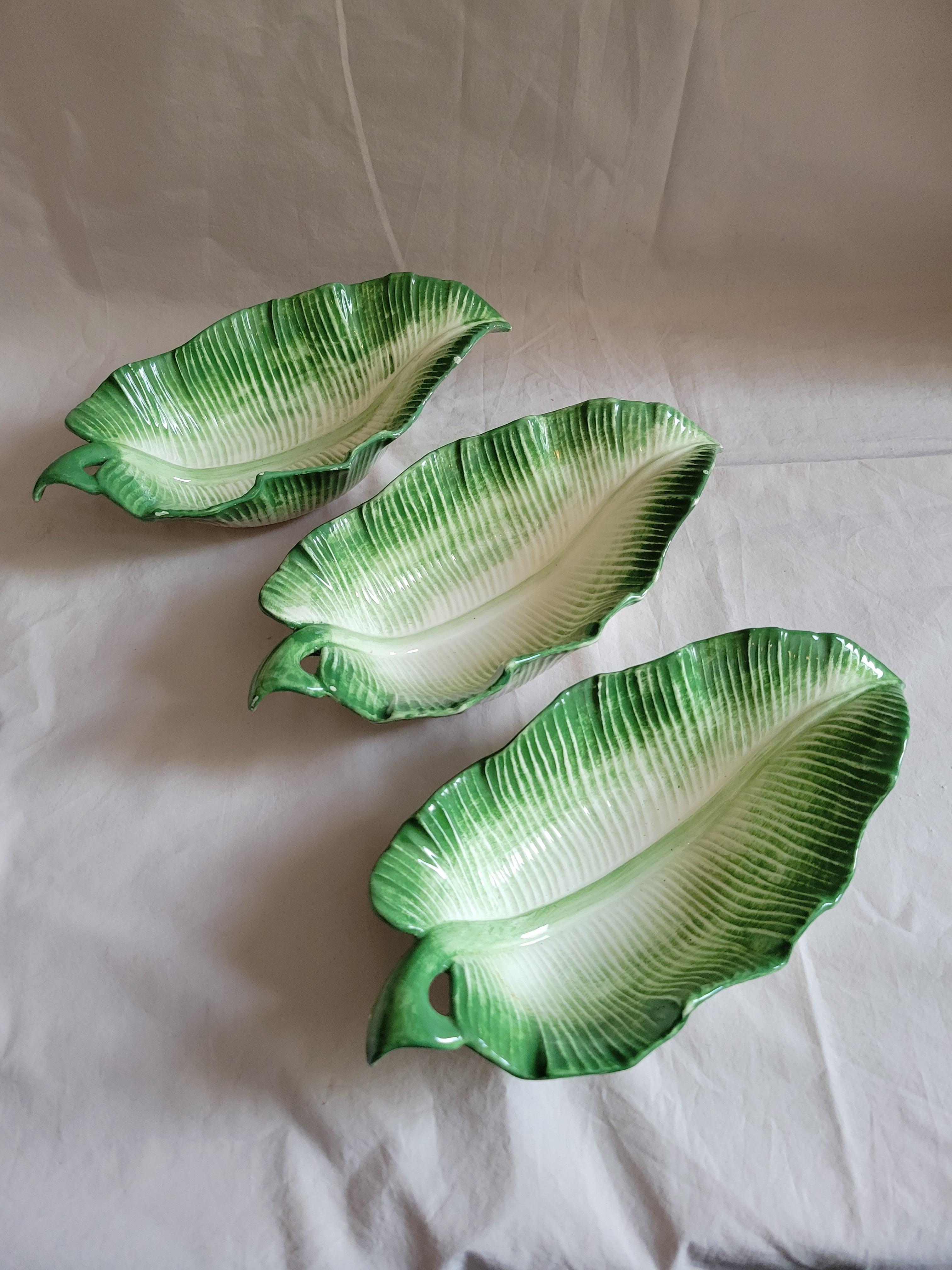 Vintage 1985 Fitz and Floyd Leaf Dishes - Set of 3 en vente 3