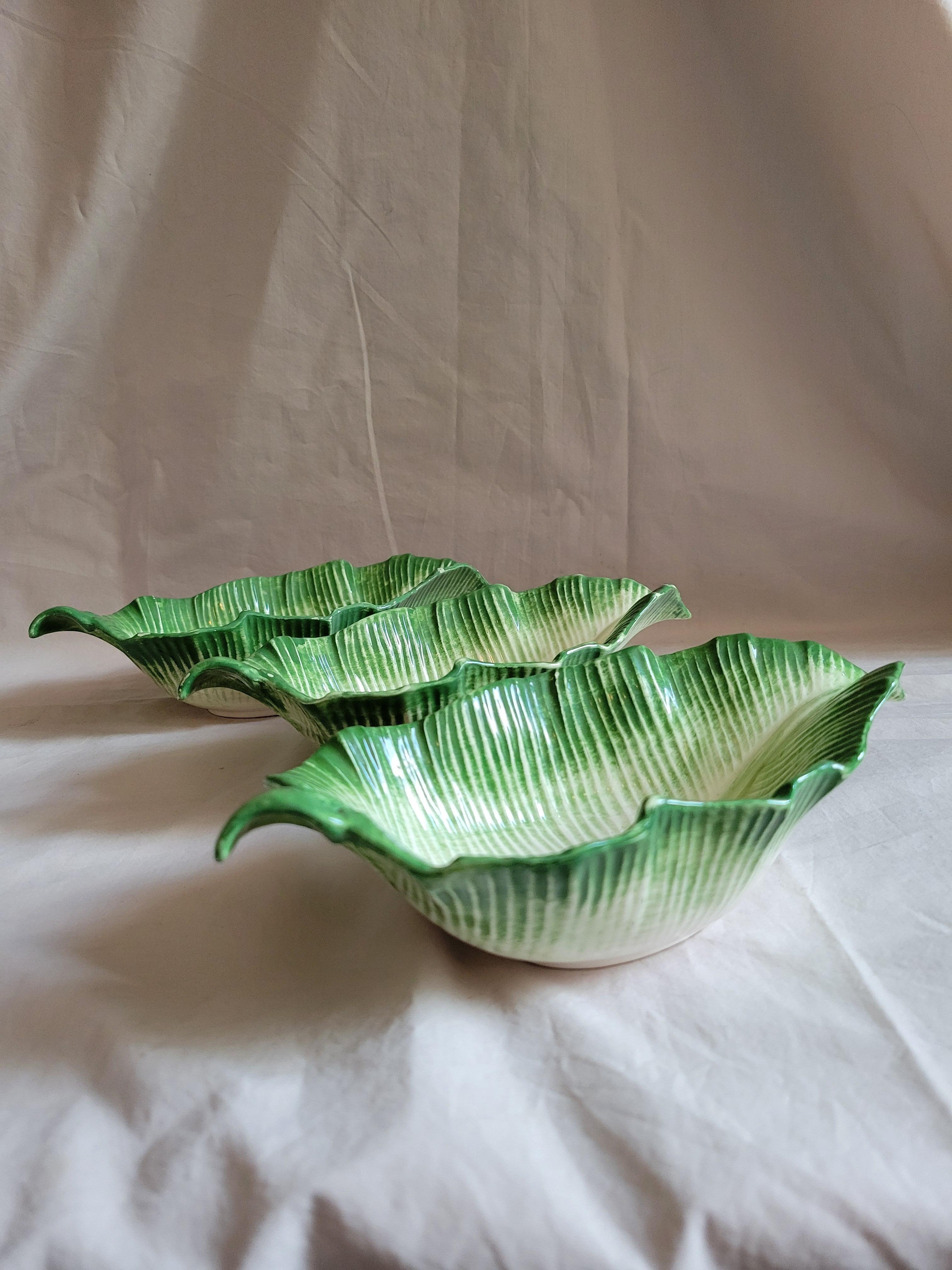 Vintage 1985 Fitz and Floyd Leaf Dishes - Set of 3 en vente 4