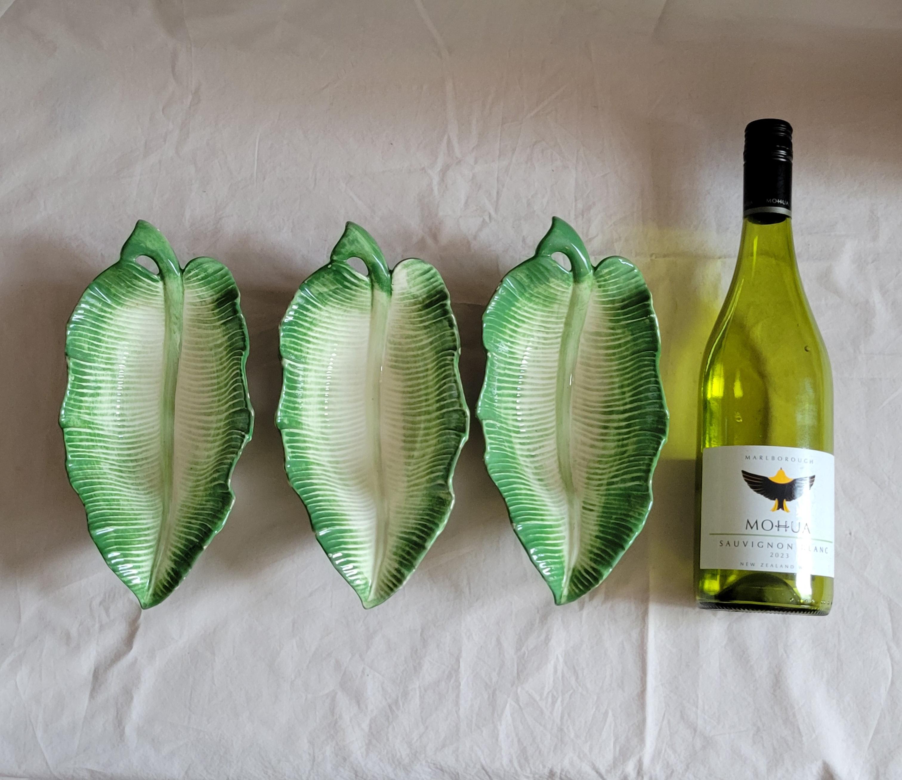 Vintage 1985 Fitz and Floyd Leaf Dishes - Set of 3 en vente 1