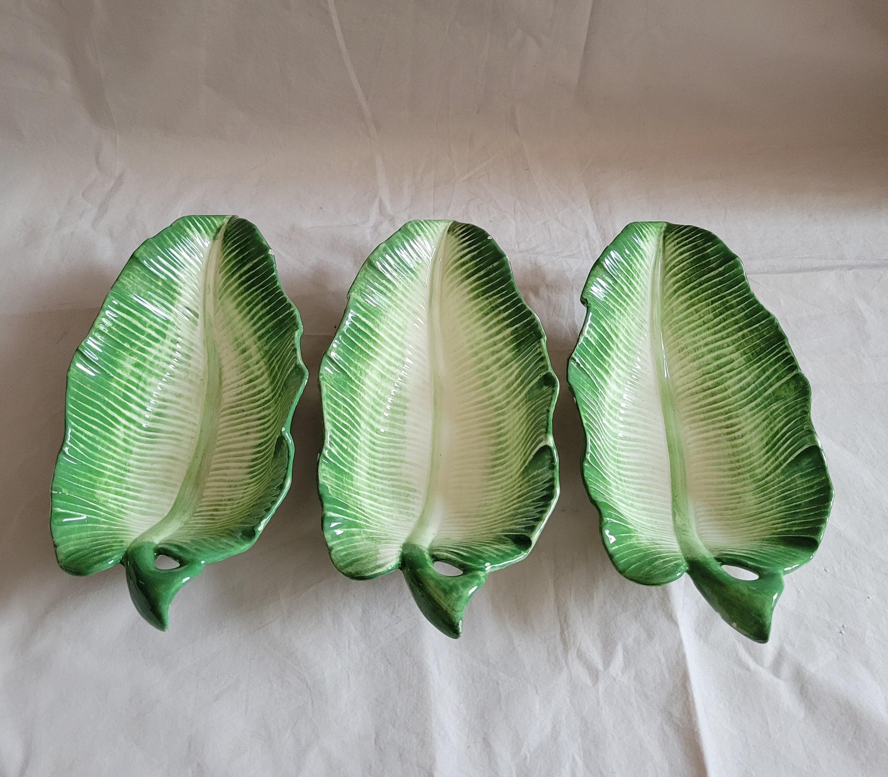 Vintage 1985 Fitz and Floyd Leaf Dishes - Set of 3 en vente 2