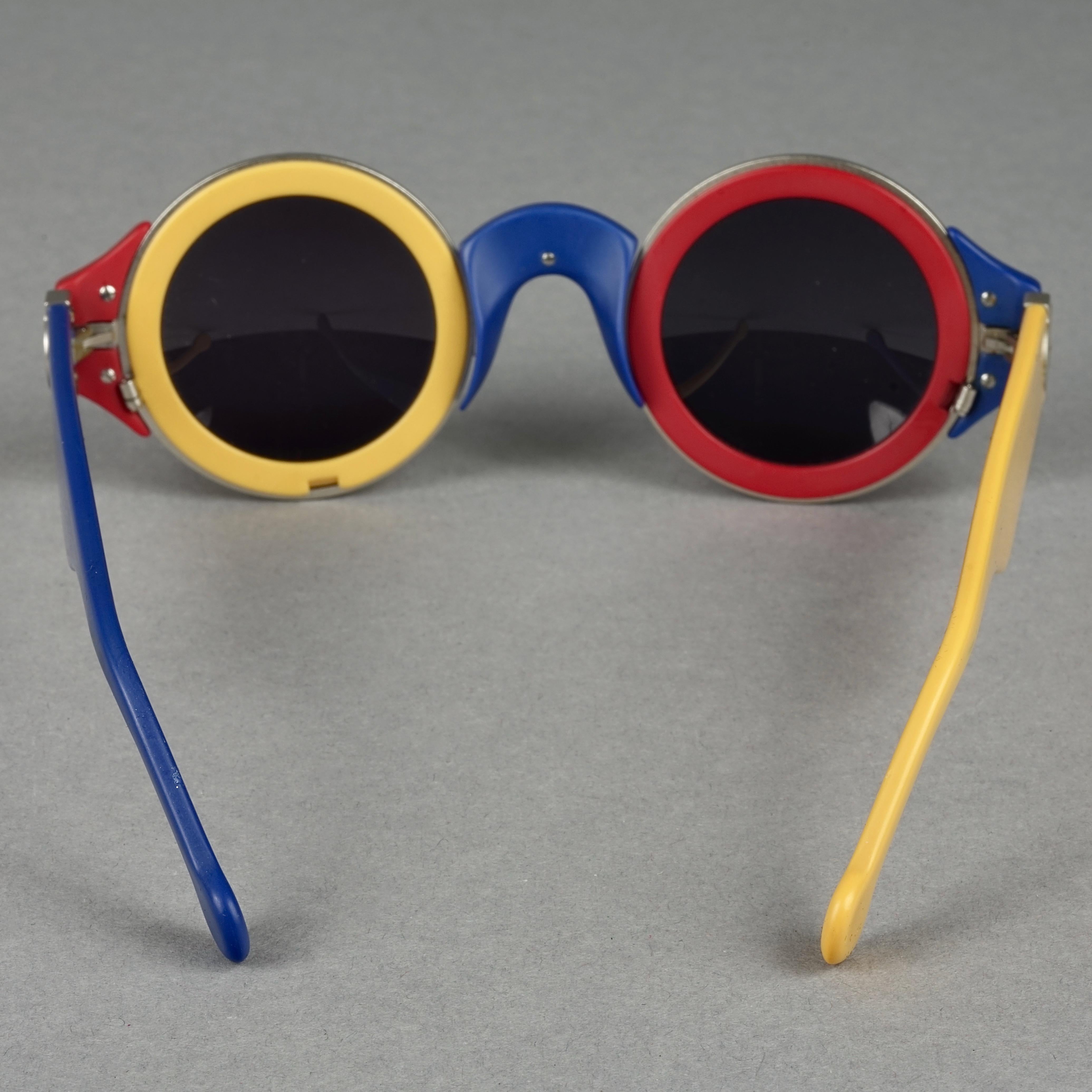 Vintage 1985 KARL LAGERFELD Color Block Limited Edition Sunglasses 2