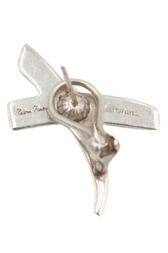 Vintage 1985 Paloma Picasso For Tiffany & Co. Sterling Silver Kiss X Earrings