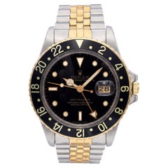 Vintage 1985 Rolex GMT-Master Two Tone Automatic Watch Ref 16753