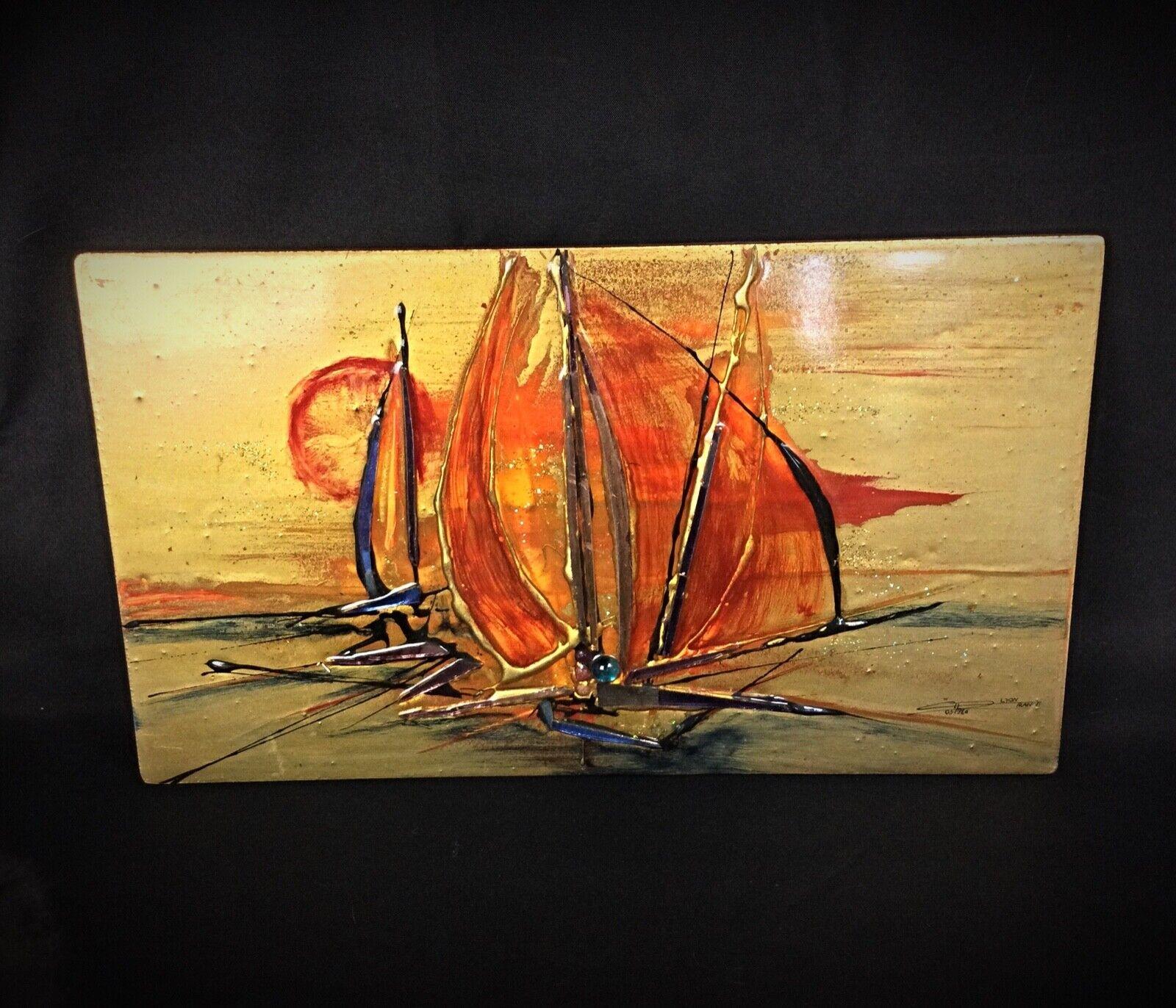 Vintage 1986 Laképoxy Painting Signed 