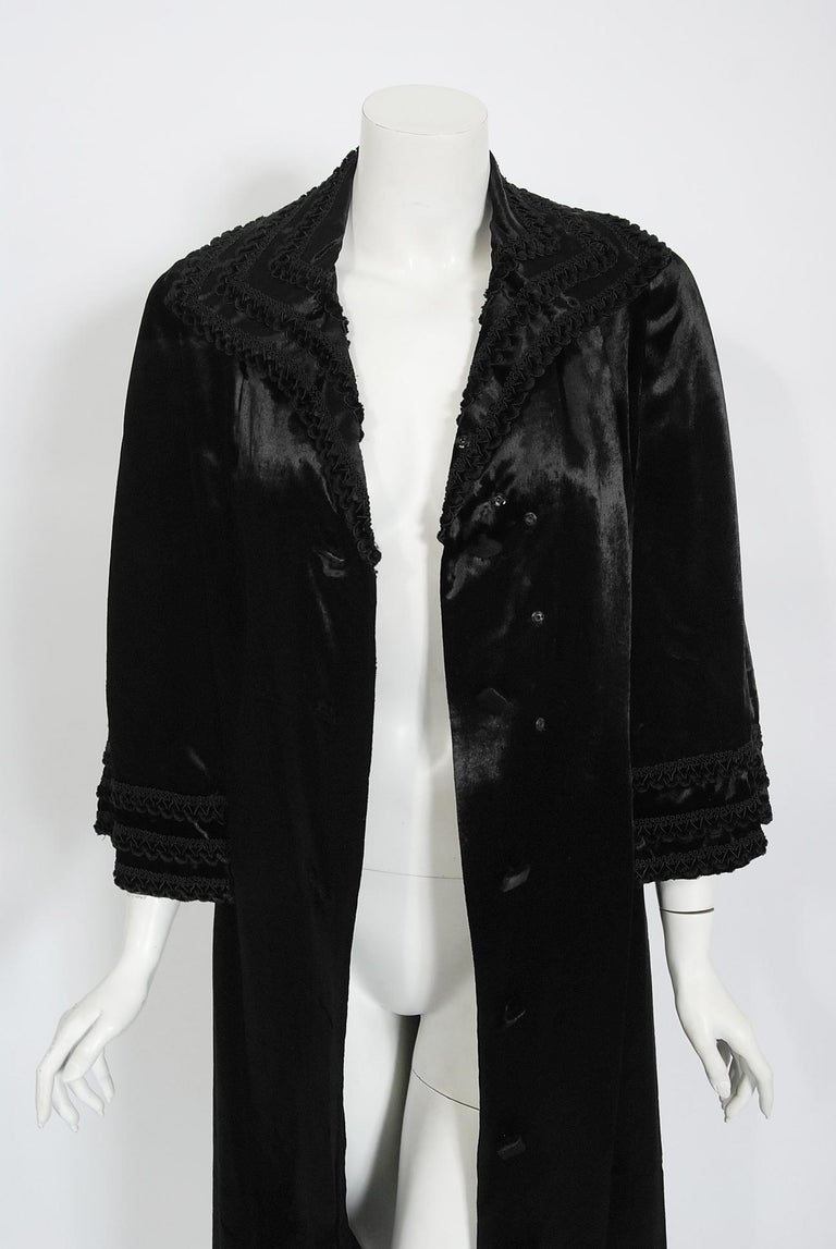 Women's Vintage 1986 Yves Saint Laurent Haute Couture Black Embroidered Pony Hair Jacket For Sale