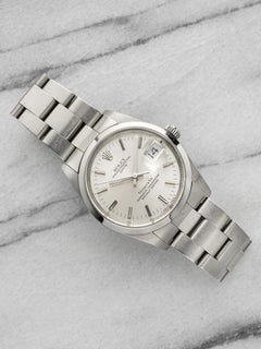 Vintage 1987 Rolex Oyster Perpetual Date 15000 Steel Tiffany Dial Auto 34mm