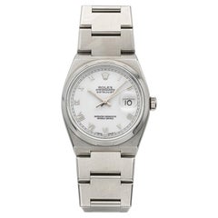 Vintage 1987 Rolex OysterQuartz Datejust Steel 17000 Quartz White Roman 36mm