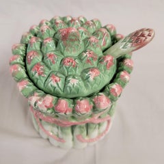Vintage 1988 Haldon Group of Asparagus Dish With Lid and Spoon for Hollandaise