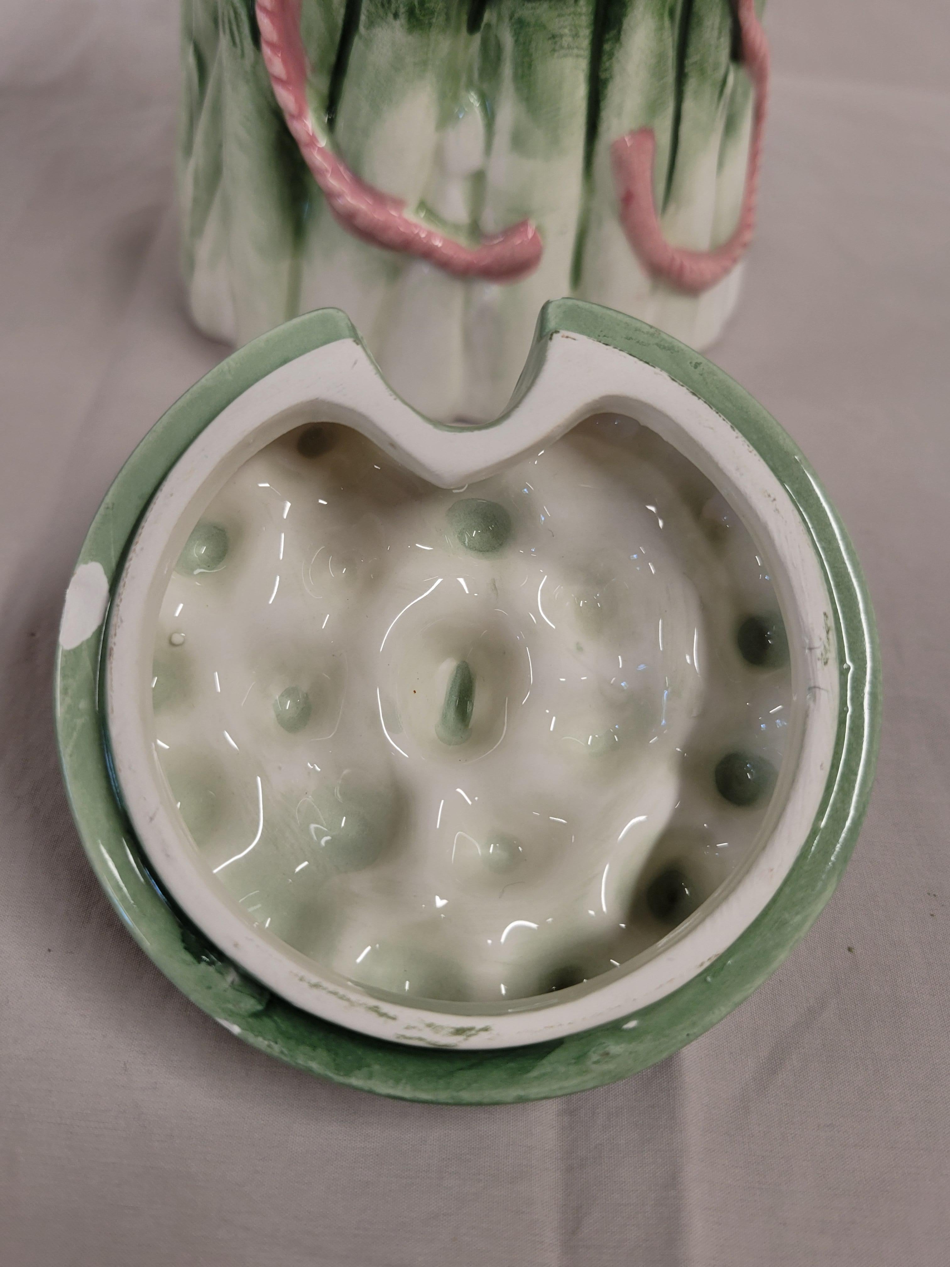 Vintage 1988 Haldon Group of Asparagus Dish With Lid and Spoon for Hollandaise Cuillère à asperges avec couvercle en vente 1