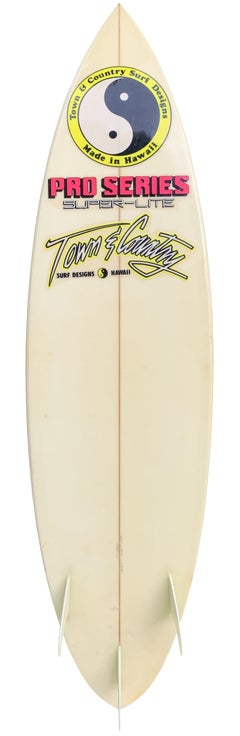 Vintage 1988 Town & Country Surfboard by Dennis Pang