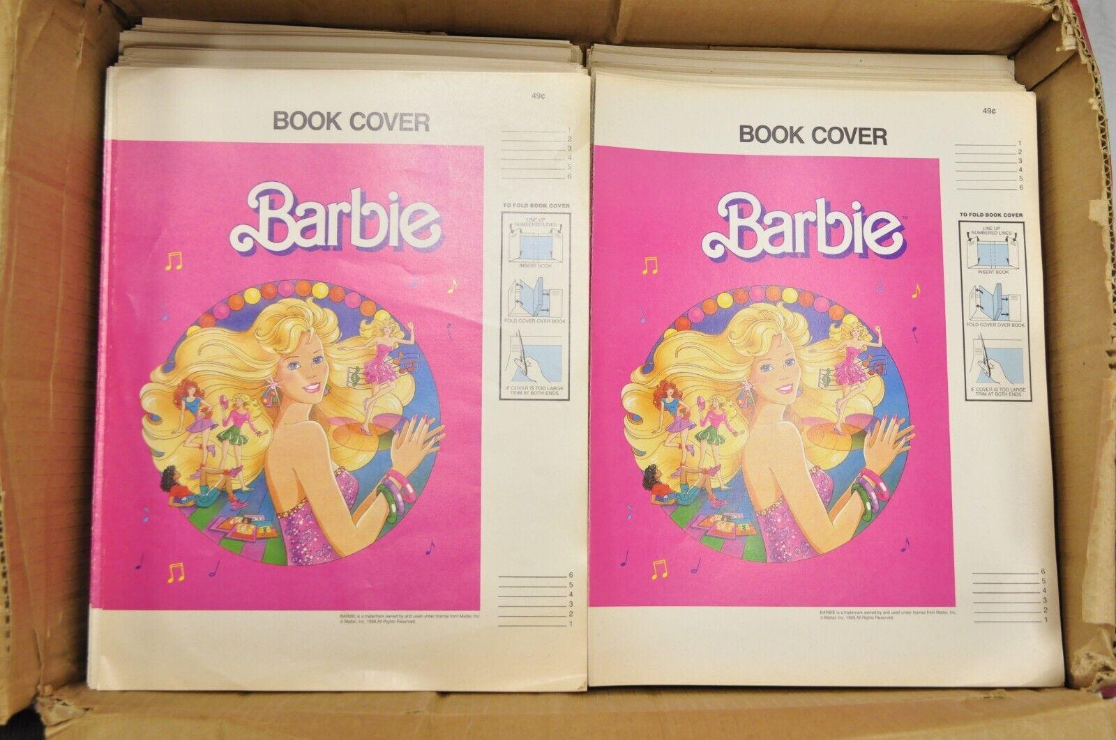 Vintage 1989 Barbie Mattel Original Pink Paper Book Covers NOS - Many Available. Item features new old stock vintage collection of Mattel Barbie book covers. Circa 1989. Measurements: 14.25