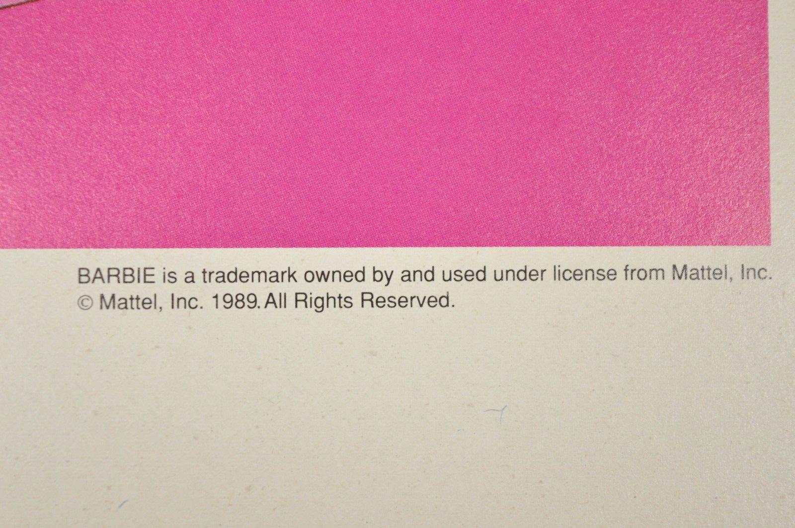 Vintage 1989 Barbie Mattel Original Rosa Papier-Büchercover NOS – Viele verfügbar (Ende des 20. Jahrhunderts) im Angebot