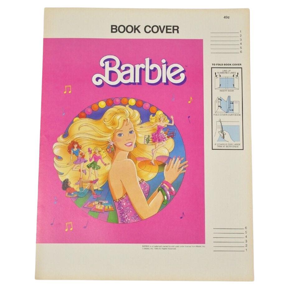 Vintage 1989 Barbie Mattel Original Pink Paper Book Covers NOS - Many Available For Sale