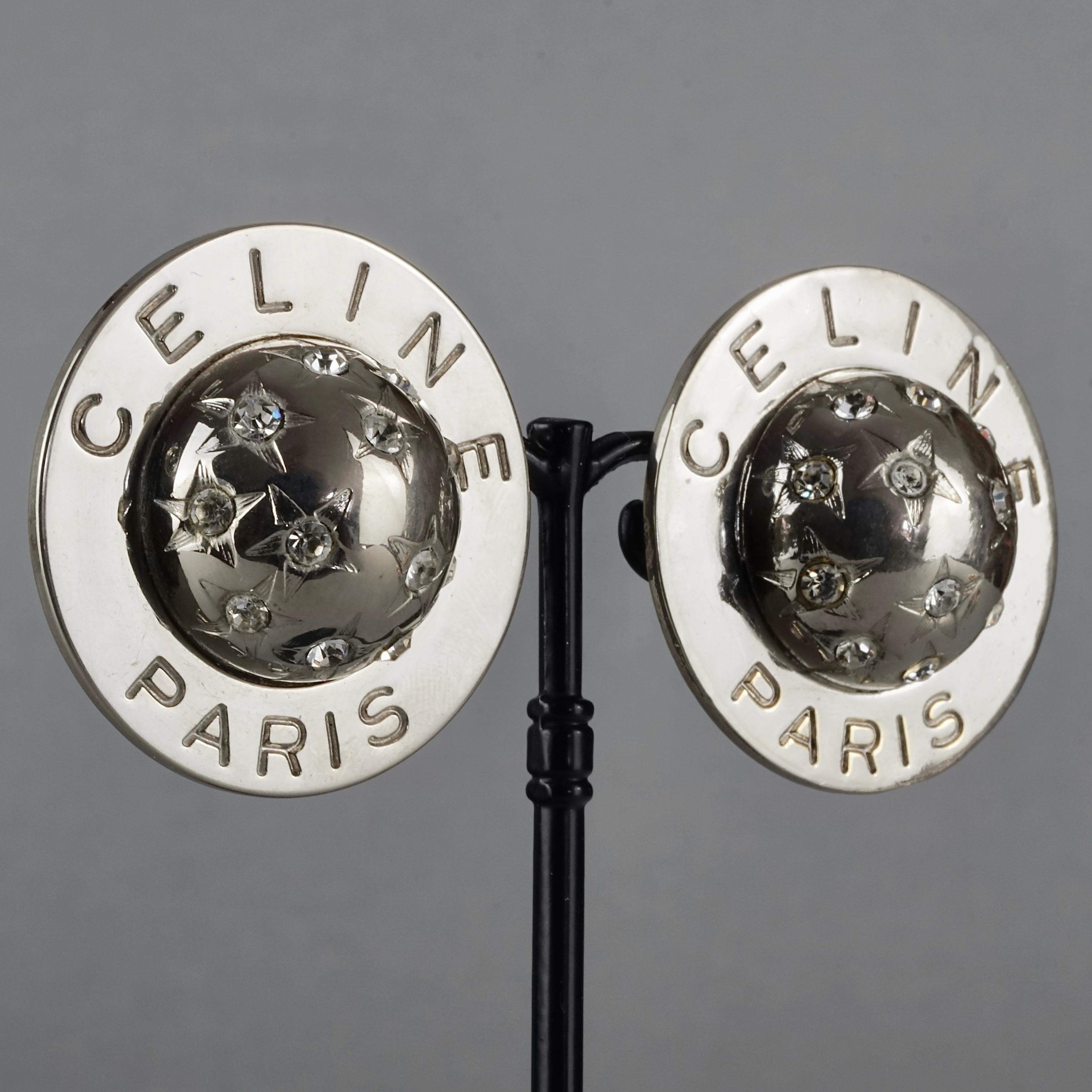 celine earrings silver