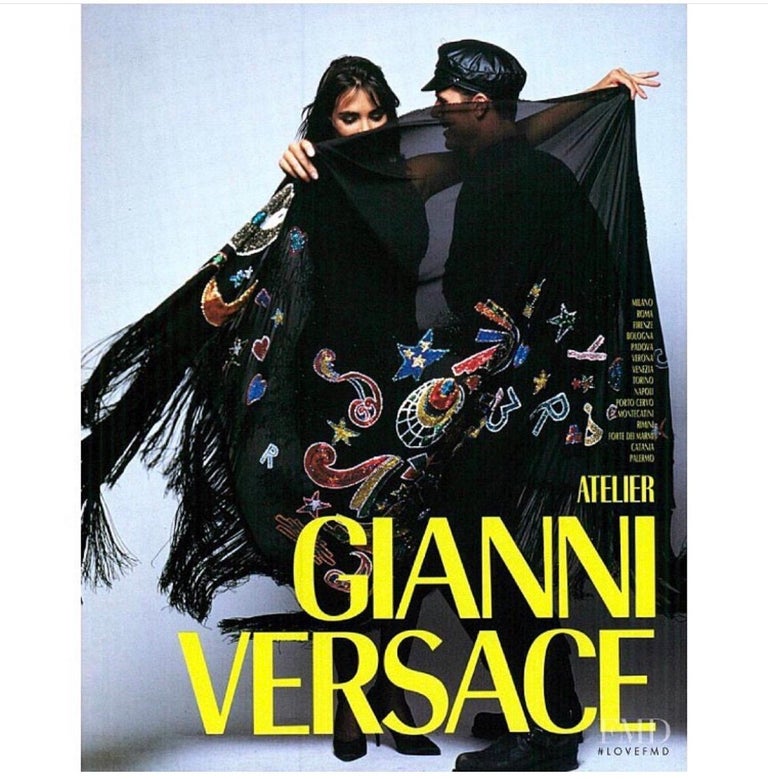 Vintage 1989 Gianni Versace Haute Couture Beaded Circus Novelty Gown and Shawl For Sale 3