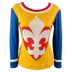 Vintage 1989 Moschino Couture Cruise Me Baby Collection Taglia 8 Pullover