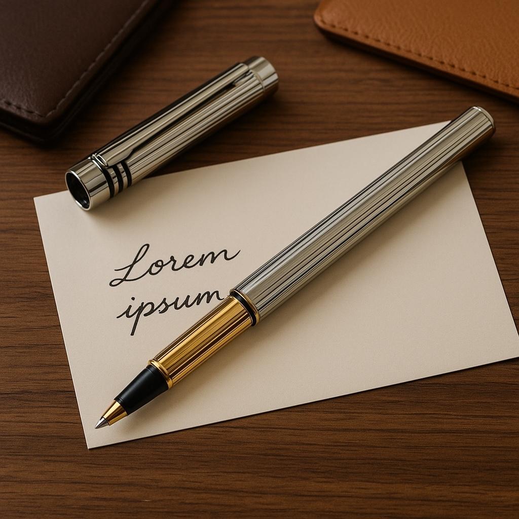 Contemporary Vintage 1989 Must De Cartier Silver Plated  Yellow Gold Tip Ballpoint Pen 916988 For Sale