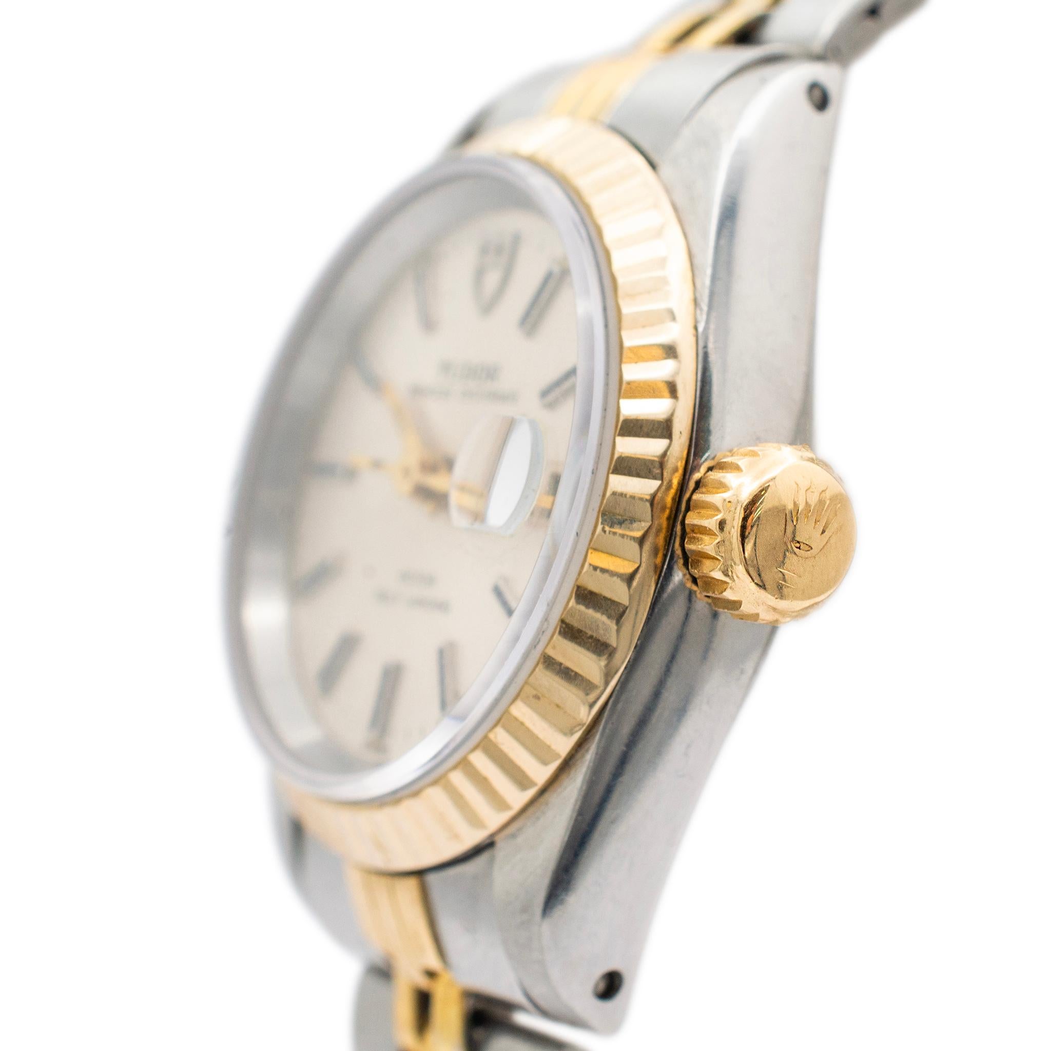 Vintage 1989 Tudor Princess Oysterdate 25MM #92413N Edelstahl-Uhr, Vintage im Zustand „Hervorragend“ in Houston, TX