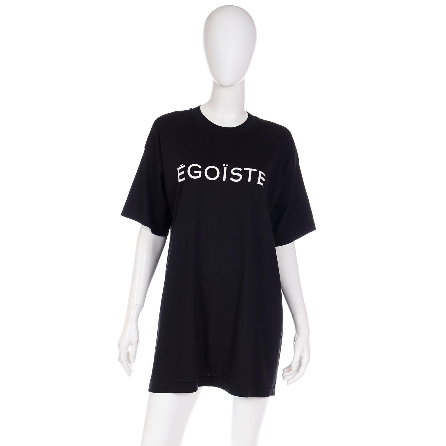 When Chanel released its Égoïste men's fragrance in 1990, it also released, as part of the campaign, a limited number of these remarkable t-shirts. Prokofiev's 