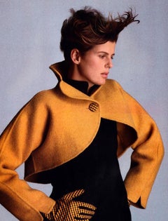 Vintage 1990 Geoffrey Beene Red & Pink Wool Cropped Zip-Up Sportswear Jacket