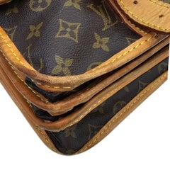 Vintage 1990 Louis Vuitton Brown Monogram Sac Kleber Travel Luggage