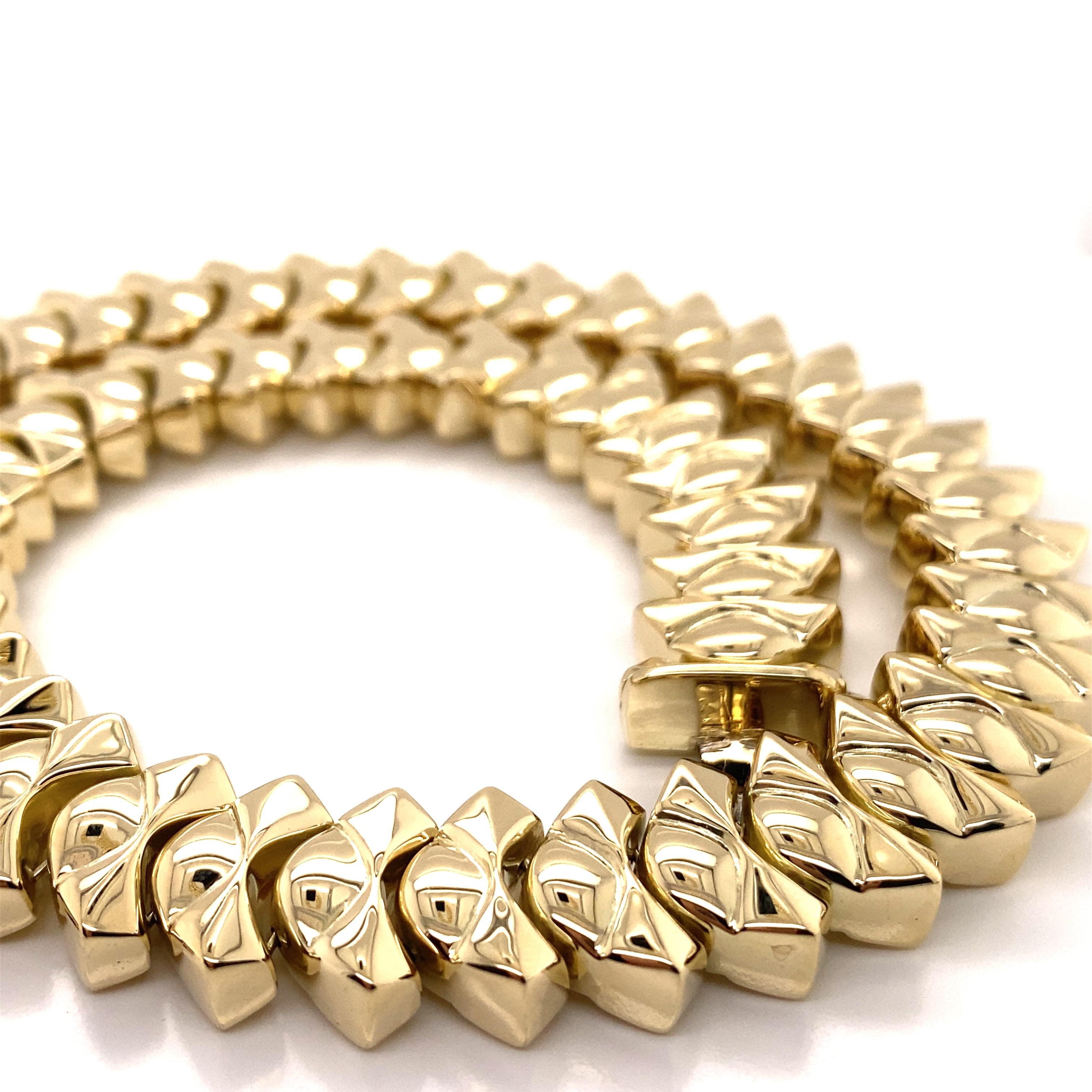 vintage 14k gold choker necklace