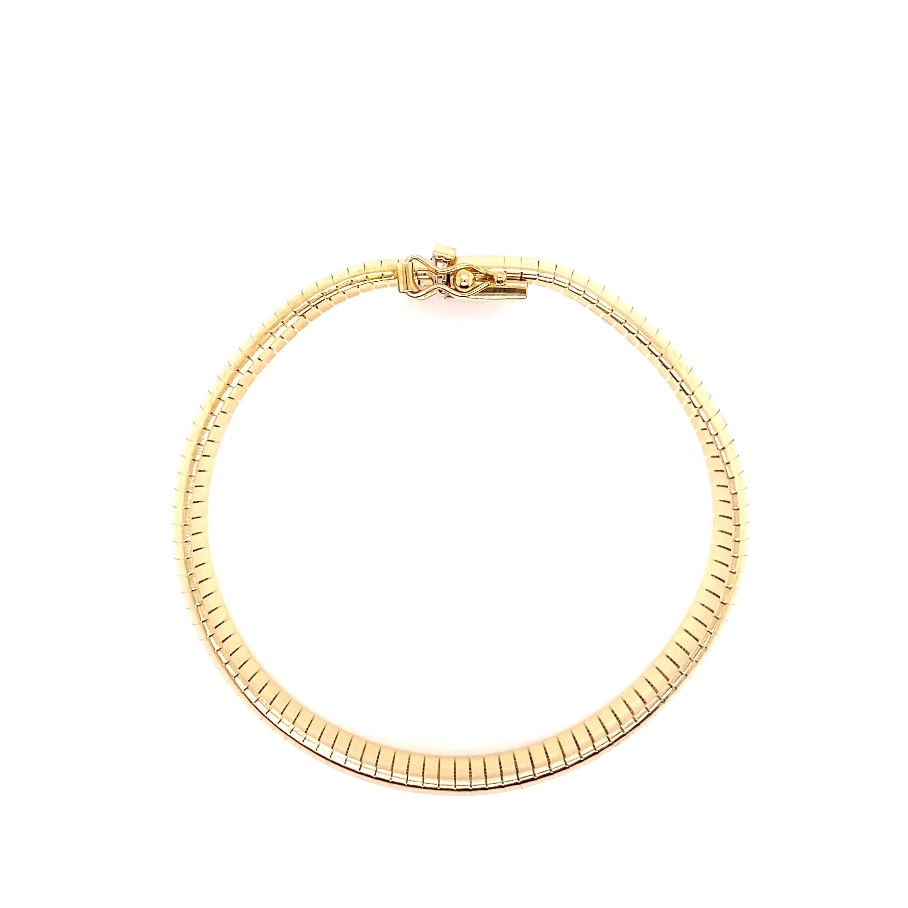 14k gold omega bracelet