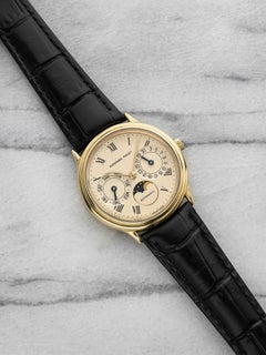 Vintage 1990s Audemars Piguet 25589BA Auto 18K YG Auto Cream Dial 33mm