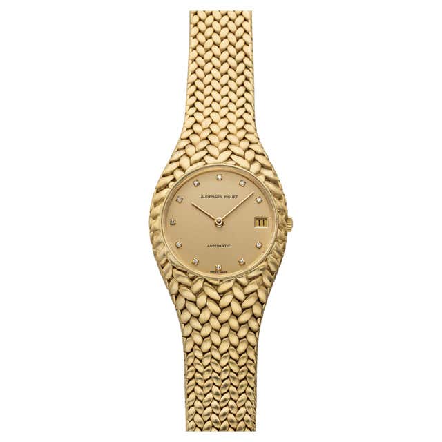 Ap Watch Ruby Audemars Piguet Diamond Ruby 18K Yellow Gold 1980s Watch For Sale at ...
