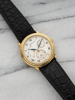 Vintage 1990s Audemars Piguet Dual Time Gelbgold Auto Weißes Zifferblatt 36mm