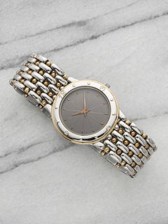Audemars Piguet Meridian vintage degli anni '90, bicolore, quadrante grigio, al quarzo, 29 mm