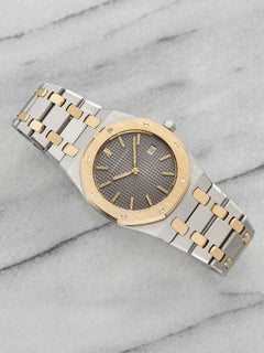 Vintage 1990s Audemars Piguet Royal Oak 56175SA Two-Tone Grey Dial Quartz 33mm