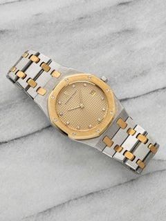 Vintage 1990s Audemars Piguet Royal Oak 56303SA Two Tone Diamond Dial 33mm