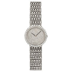 Vintage 1990s Audemars Piguet White Gold Manual Diamond Pavé Dial 35mm