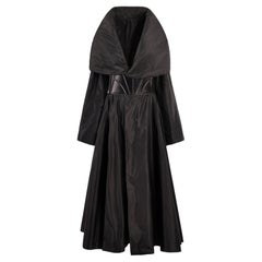 Vintage 1990's Azzedine Alaïa Padded Shawl Collar Long Coat