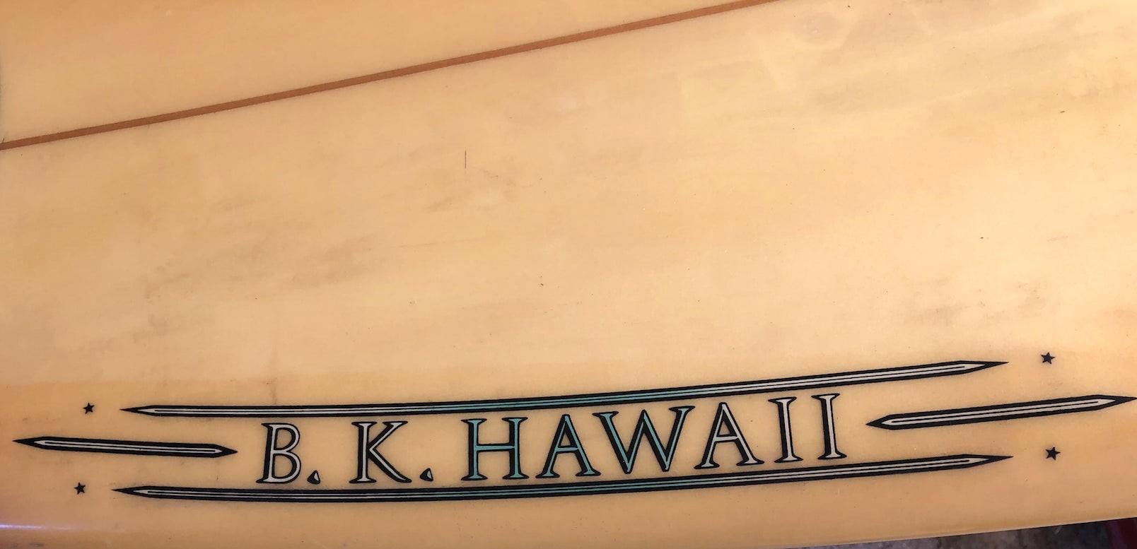 American Vintage 1990s BK Hawaii Thruster Surfboard