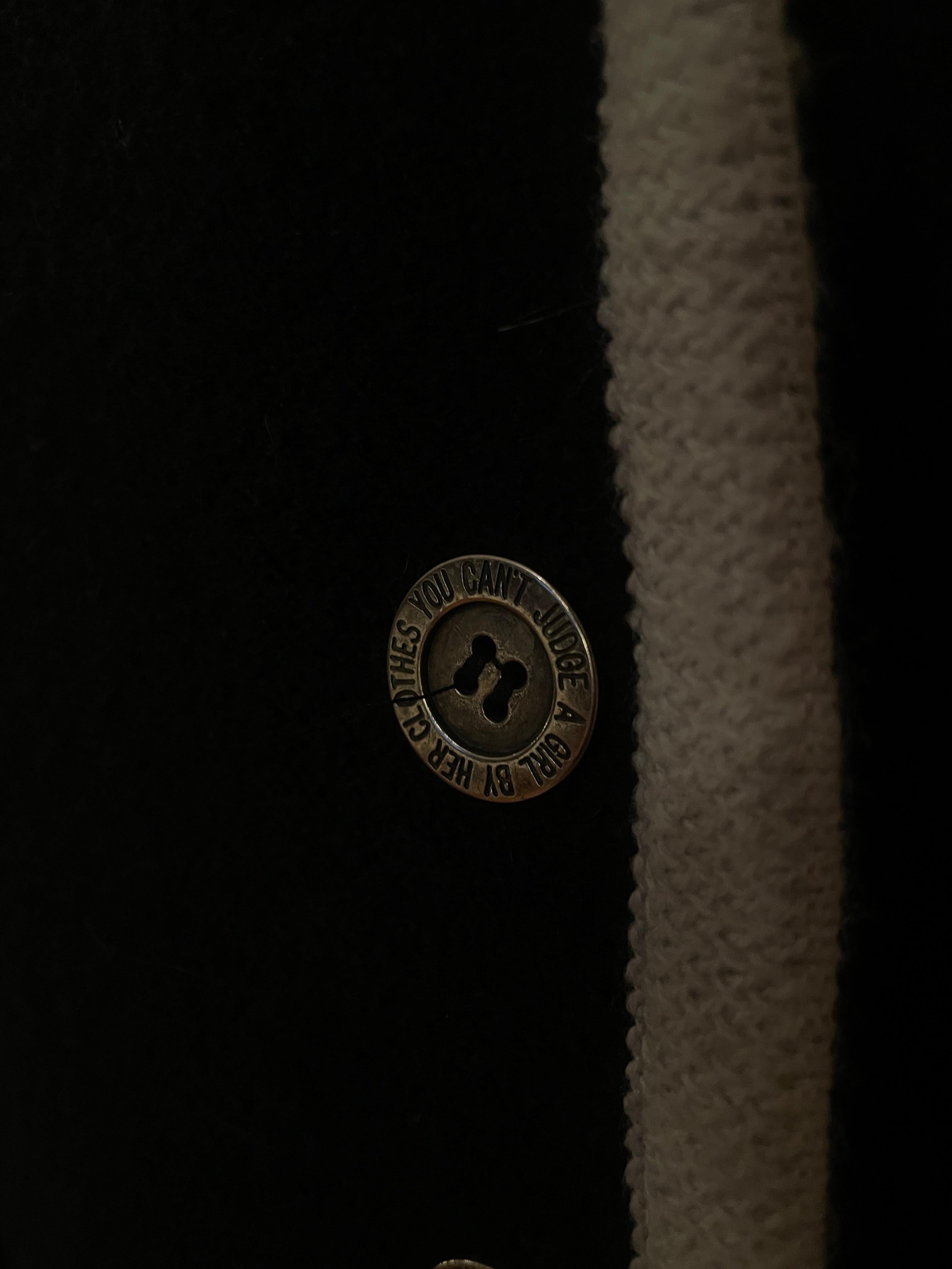 Vintage 1990s black and white wool suit  Moschino Cheap & Chic For Sale 3