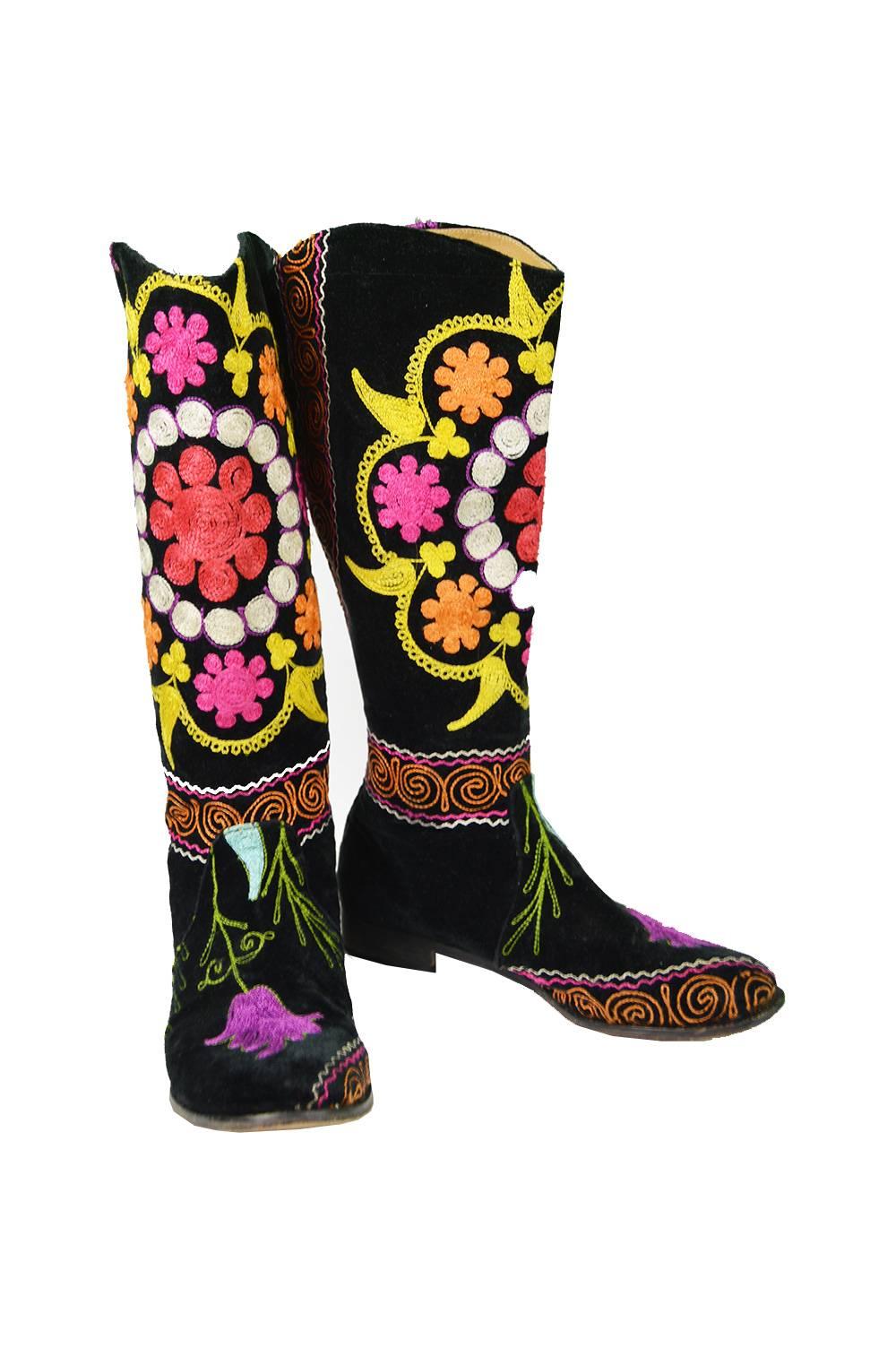 embroidered boots from turkey