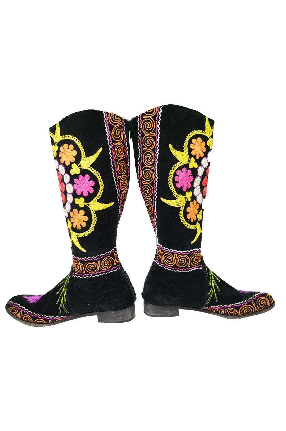 turkish boots embroidered