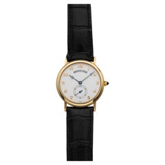 Vintage 1990s Breguet Dress Watch 3210 18K YG Enamel White Dial Manual 33mm
