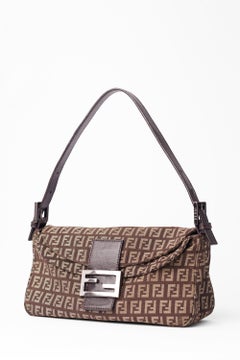 Borsa vintage anni '90 Monogram marrone con doppia pattina