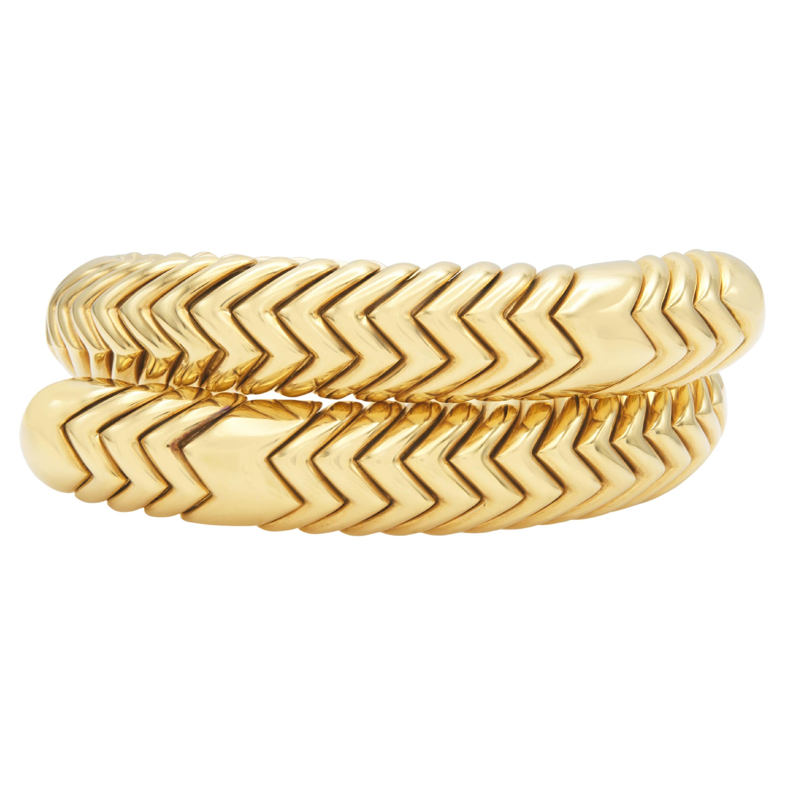 Vintage 1990s Bvlgari Spiga Wrap Bracelet