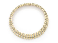 Vintage 1990s Bvlgari Two Toned Collar Necklace