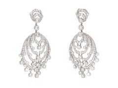 Vintage 1990s Cartier 12.50 Carat Diamond Chandelier Earrings