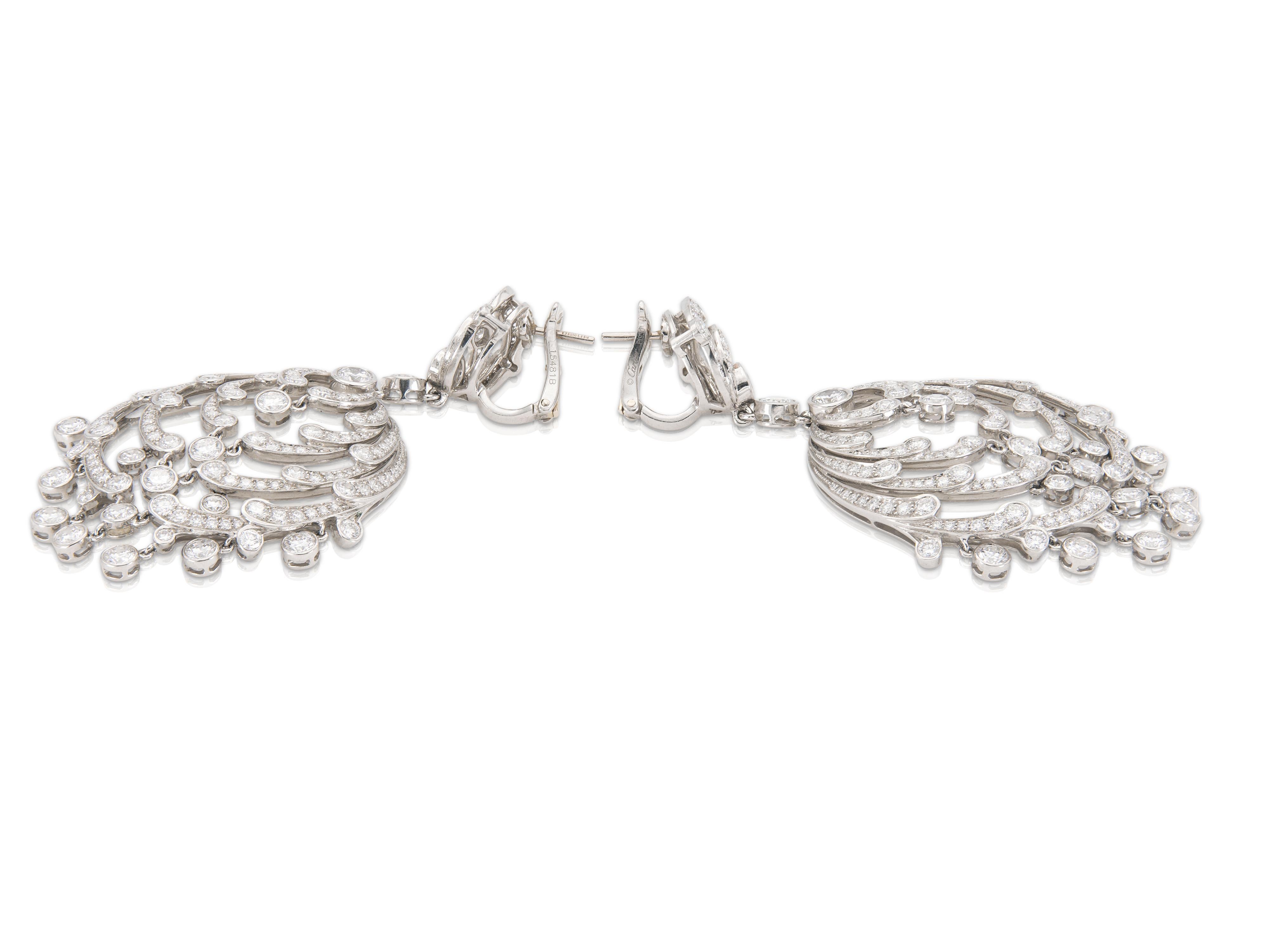 Pendientes araña de diamantes Cartier vintage de los años 90 de 12,50 quilates en Bueno estado para la venta en New York, NY