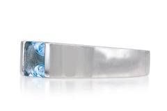 Vintage 1990s Cartier Aquamarine Tank Ring