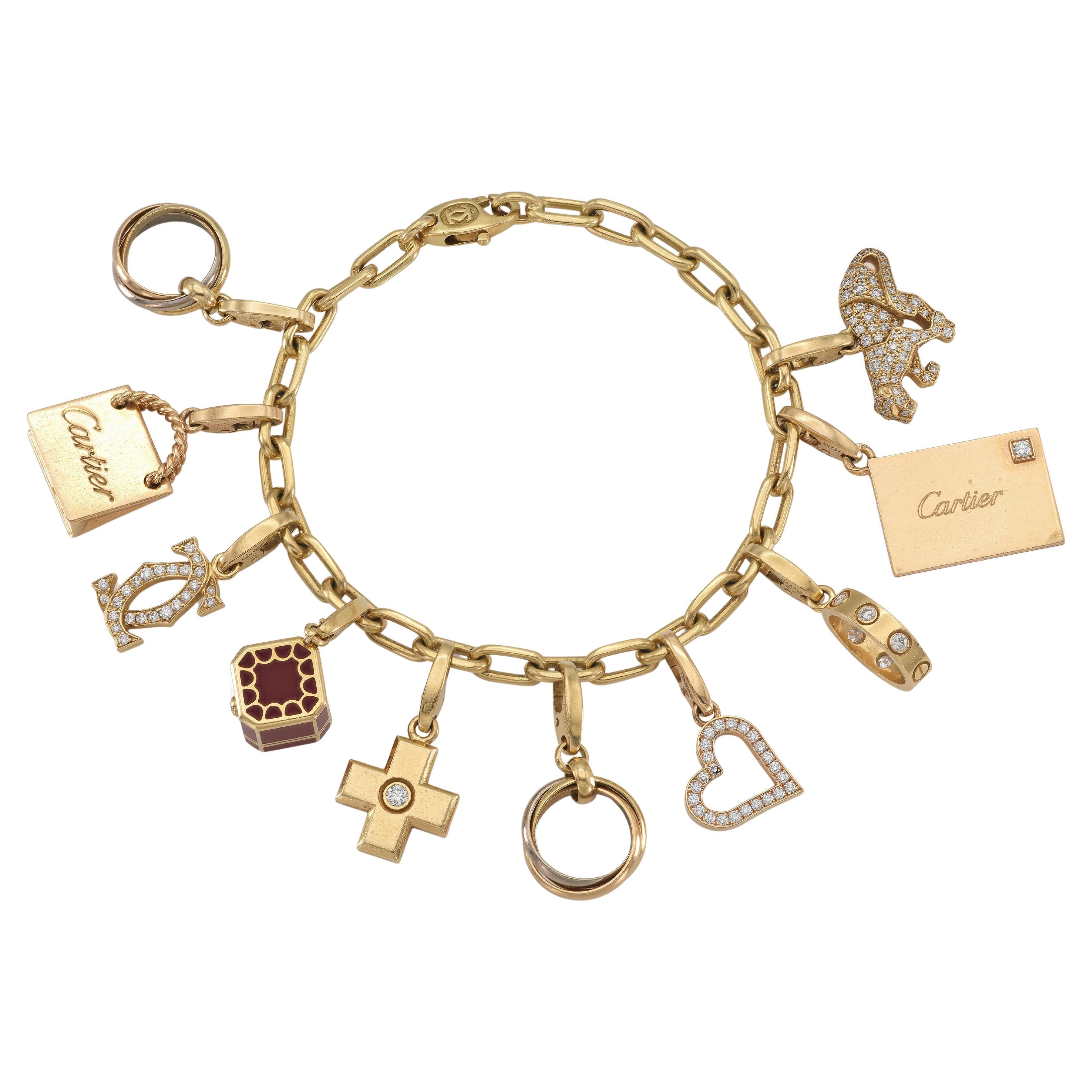 Vintage 1990s Cartier Charm Bracelet